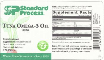 Standard Process Tuna Omega-3 Oil - supplement