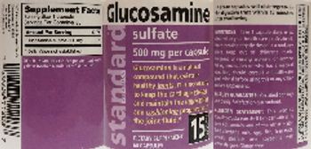 Standard Vitamins Glucosamine Sulfate 500 mg - supplement