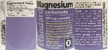 Standard Vitamins Magnesium Carbonate Powder 400 mg - supplement
