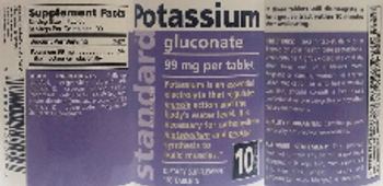 Standard Vitamins Potassium Gluconate 99 mg - supplement