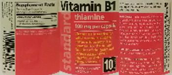 Standard Vitamins Vitamin B1 100 mg - supplement