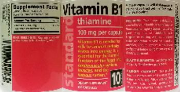 Standard Vitamins Vitamin B1 100 mg - supplement
