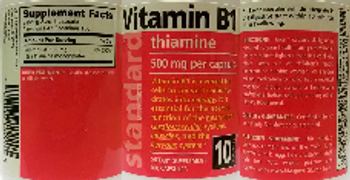 Standard Vitamins Vitamin B1 500 mg - supplement
