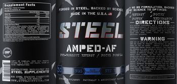 Steel Amped-AF Blue Raspberry - supplement
