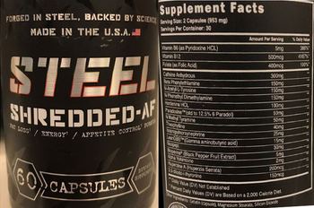 Steel Shredded-AF - supplement