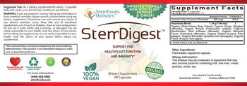 StemFoods Holistics StemDigest - supplement