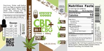 Steve's Goods CBD + CBG 500 mg - supplement