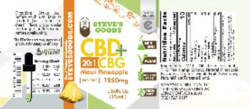Steve's Goods CBD + CBG Maui Pineapple 1250 mg - supplement