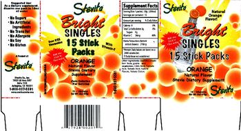Stevita Bright Singles Orange - stevisupplement