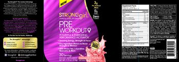 StrongGirl Pre Workout Cosmpolitan Fruit Punch - supplement