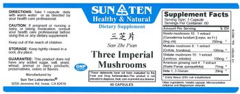Sun Ten Three Imperial Mushrooms - supplement