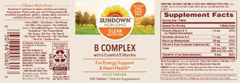Sundown B Complex - vitamin supplement