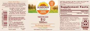 Sundown B12 1000 mcg - vitamin supplement