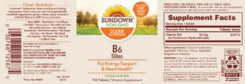 Sundown B6 50 mg - vitamin supplement