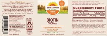 Sundown Biotin 1000 mcg - vitamin supplement