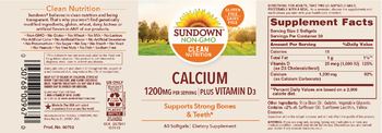 Sundown Calcium 1200 mg Plus Vitamin D3 - supplement