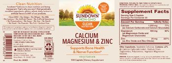 Sundown Calcium Magnesium & Zinc - supplement
