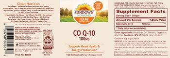 Sundown CO Q-10 100 mg - supplement
