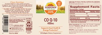 Sundown Co Q-10 400 mg - supplement