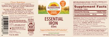 Sundown Essential Iron 65 mg - supplement