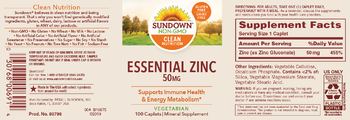 Sundown Essential Zinc 50 mg - mineral supplement