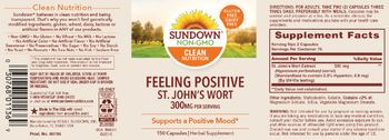 Sundown Feeling Positive St. John's Wort 300 mg - herbal supplement