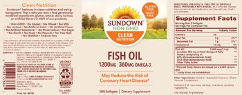 Sundown Fish Oil 1200 mg 360 mg Omega-3 - supplement