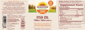 Sundown Fish Oil 1200 mg - supplement