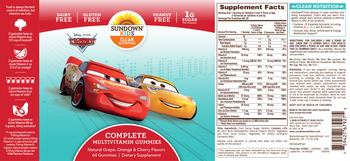 Sundown Kids Complete Multivitamin Gummies Cars - supplement