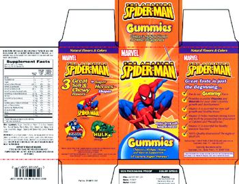 Sundown Marvel The Amazing Spider-Man Gummies - childrens multiple vitamin and mineral supplement