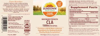 Sundown Maximum Strength CLA 1500 mg - supplement