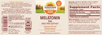 Sundown Melatonin 5 mg - supplement