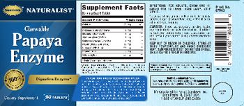 Sundown Naturalist Chewable Papaya Enzyme - supplement