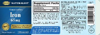 Sundown Naturalist Iron 65 mg - supplement