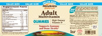 Sundown Naturals Adult Multivitamin Gummies High Potency Vitamin D - supplement