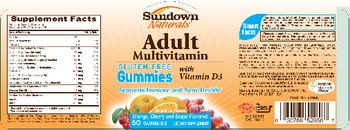 Sundown Naturals Adult Multivitamin With Vitamin D3 - supplement