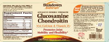Sundown Naturals Advanced Double Strength Glucosamine Chondroitin With Calcium & Vitamin D3 - supplement