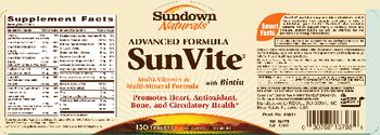 Sundown Naturals Advanced Formula SunVite With Biotin - supplement