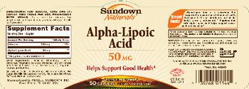 Sundown Naturals Alpha-Lipoic Acid 50 mg - supplement