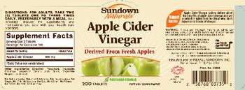 Sundown Naturals Apple Cider Vinegar - supplement