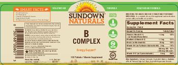 Sundown Naturals B Complex - vitamin supplement