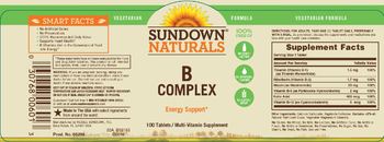 Sundown Naturals B Complex - multivitamin supplement