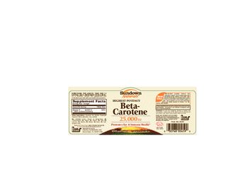 Sundown Naturals Beta-Carotene 25,000 IU - vitamin supplement