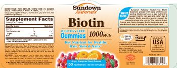 Sundown Naturals Biotin 1000 mcg - supplement