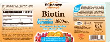Sundown Naturals Biotin 1000 mcg - supplement
