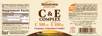 Sundown Naturals C & E Complex - vitamin supplement