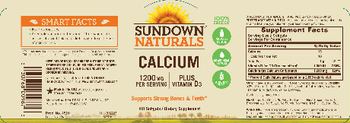 Sundown Naturals Calcium 1200 mg Plus Vitamin D3 - supplement