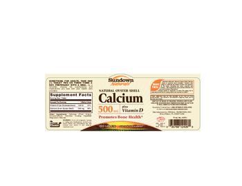 Sundown Naturals Calcium 500 mg Plus Vitamin D - supplement