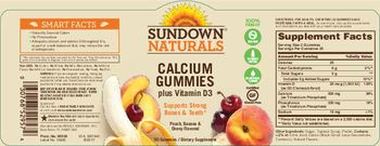 Sundown Naturals Calcium Gummies Plus Vitamin D3 - supplement