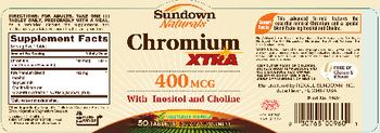 Sundown Naturals Chromium Xtra 400 mcg - supplement